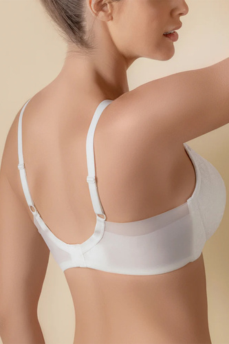 Selene Mireia sutien push-up fără armătură, confort și dantelă, marfil-perlat