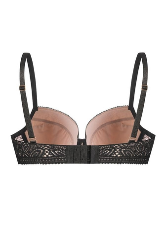 Sutien push-up Desire Mefemi - negru și bej