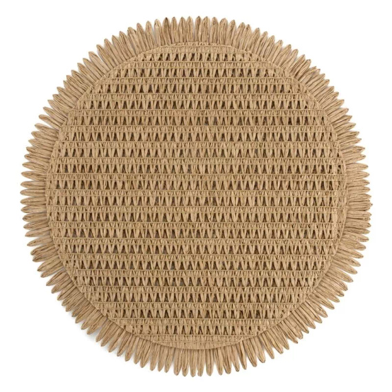 Suport farfurie Eurofirany elegant suport decorativ pentru masă Joan natural