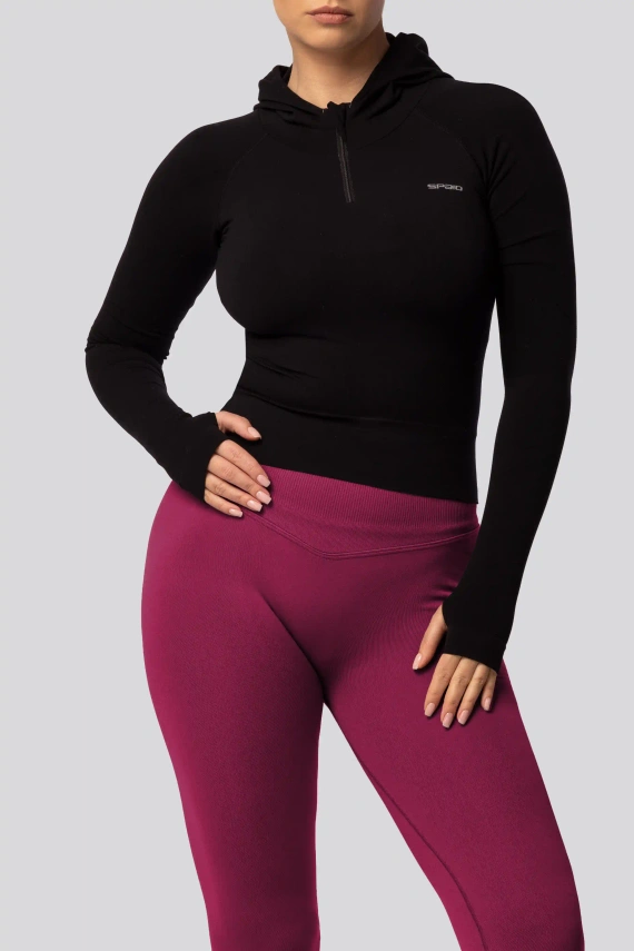 Colanți push-up Spaio PRO talie înaltă modelatori opaci red wine