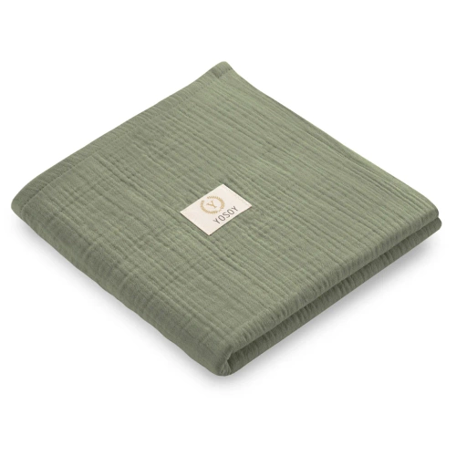 Scutec Yosoy verde din muselină de bumbac – moale și sigur, OEKO-TEX