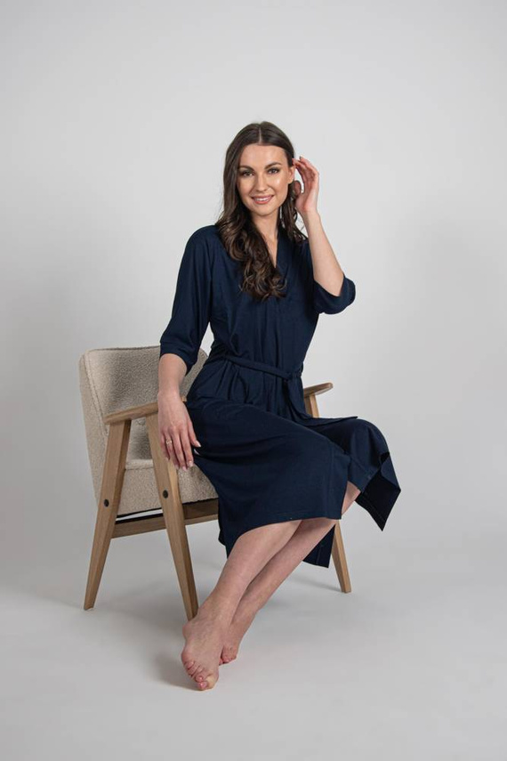 942 Visa Halat lung De Lafense - albastru marin