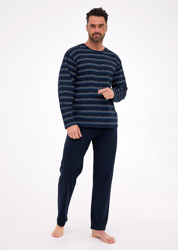 138/56 Cornette Diverse pijamale bărbați | Bumbac, dungi, mânecă lungă, cutie