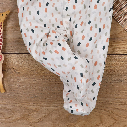 ABN-5326 Salopetă Nini din bumbac organic, crem