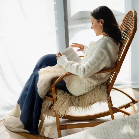 Plaid 2 Pătură cuvertură de pat Eurodraperii bej