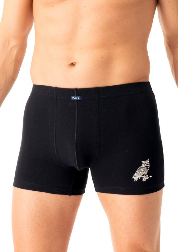 Boxer bărbați MXH 703 Key, negru - bumbac, confortabil, în cutie elegantă