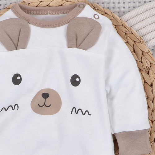 ABN-5509 Sky Journey Baby clovn fără picioare Nini | Bumbac organic, inchidere cu capse