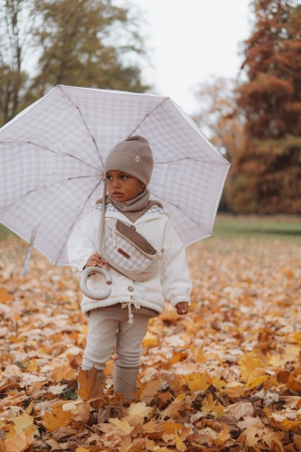 Căciulă Yosoy din lână merinos Cocoa Milk – pentru copii, naturală, termoactivă