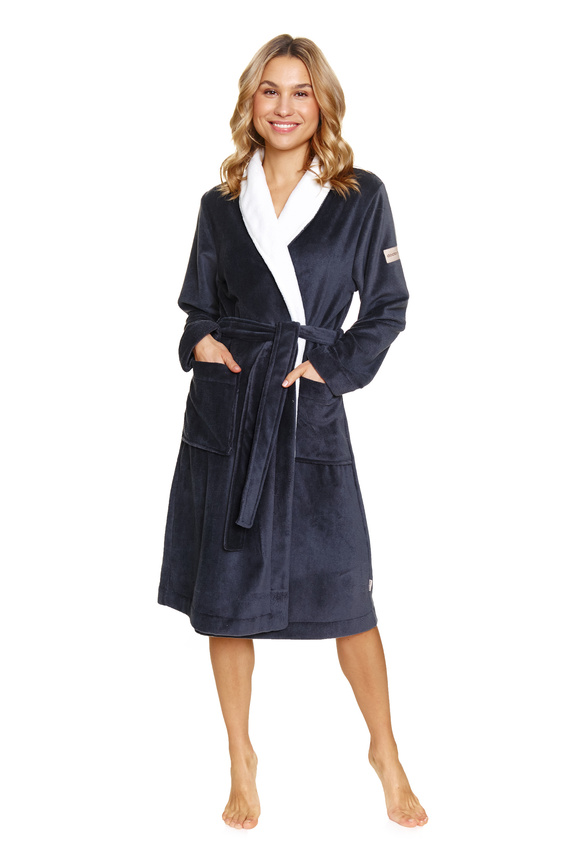 7182 Halat de baie Plus Size Doctor Nap pentru femei - gri