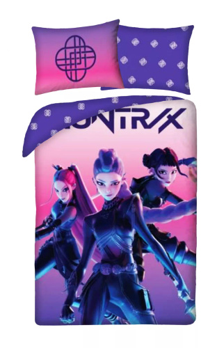 Halantex Lenjerie de pat din bumbac K-POP Demon Hunters 04 140x200 70x90 Violet