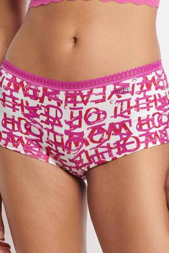 Pantaloni scurți pentru damă GO Crush Short C3P, pachet de 3 Sloggi - roșu roz