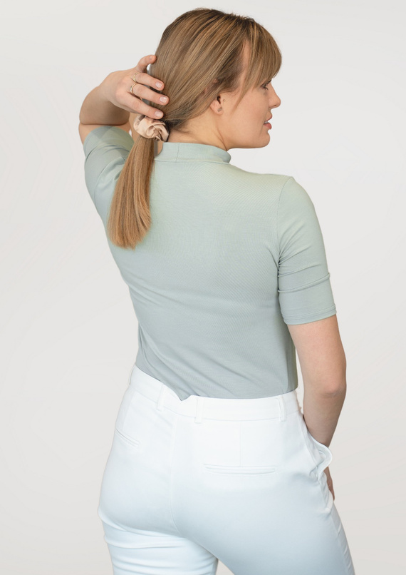 Bluză cu mâneci scurte Layla Babell - mentă