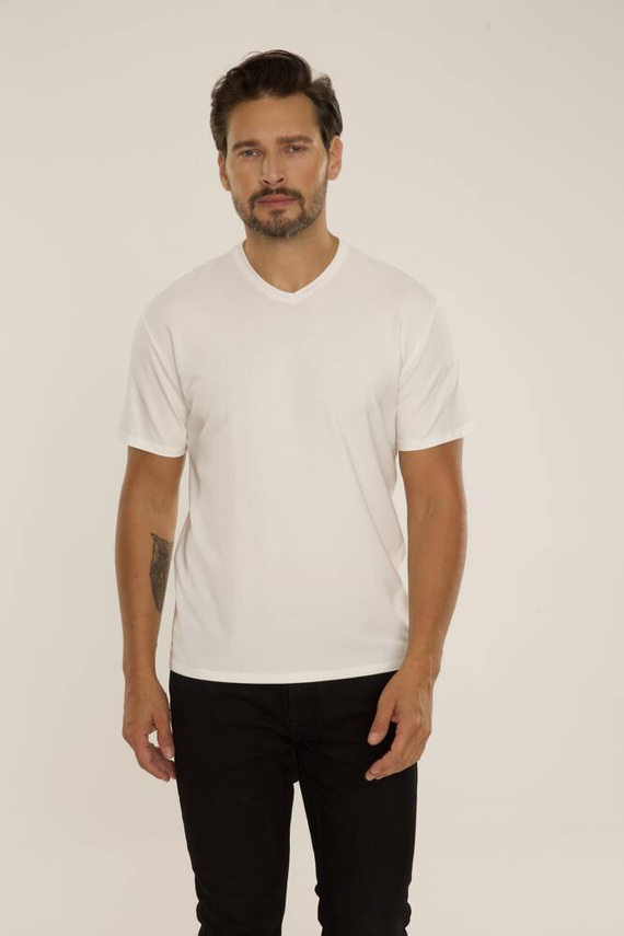828 Chandler t-shirt De Lafense - ecru