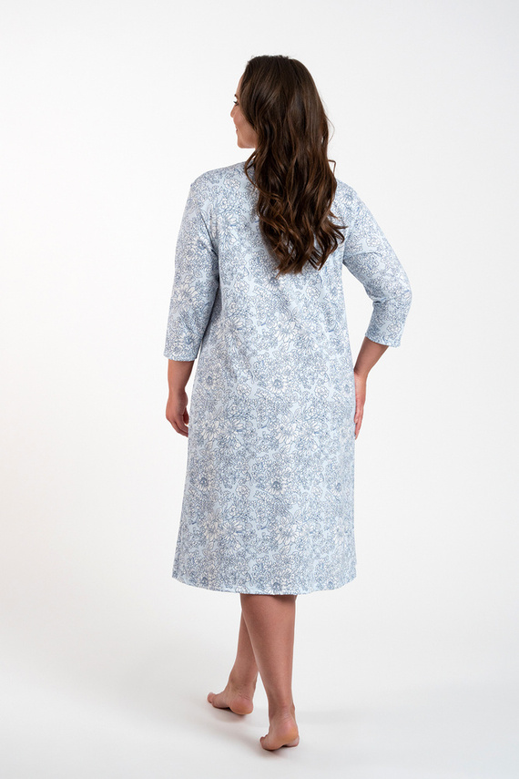 Cămașă de noapte Antonia Modă italiană - imprimeu albastru 