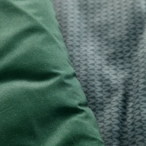 Lenjerie de pat din microfibră Jaremy Eurocortains verde – decorată cu imprimeu în stil scandinav