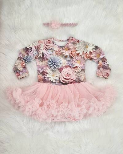 Margaretki body-rochie cu mânecă lungă Bambarillo