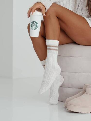 1542-001 Sosete dama Braid Milena - ecru