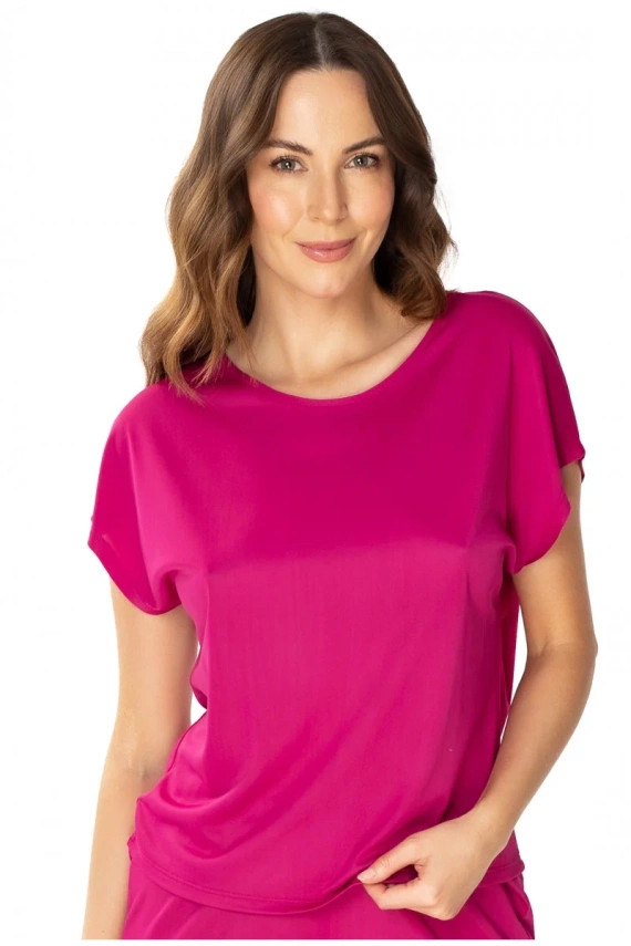 86683 Larisa Bluză pijama pescăruş fucsia