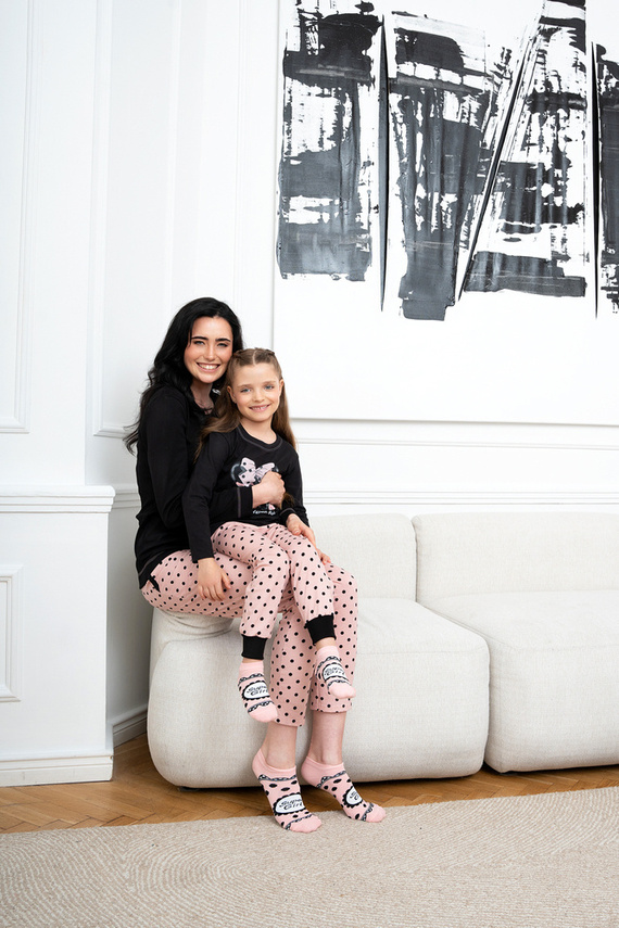 Bonilla Pijama pentru fete Italian Fashion - negru/print 