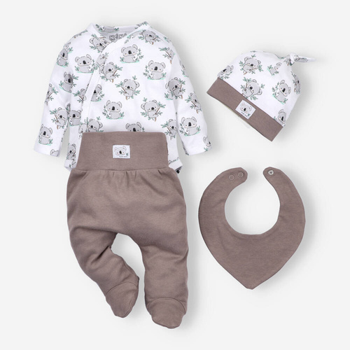Sweets Koala – Set pentru bebeluși din bumbac organic Nini, bej