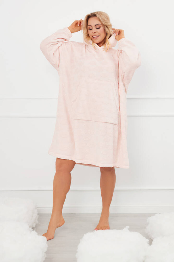 Runa Pătură top cu glugă Italian Fashion - roz 