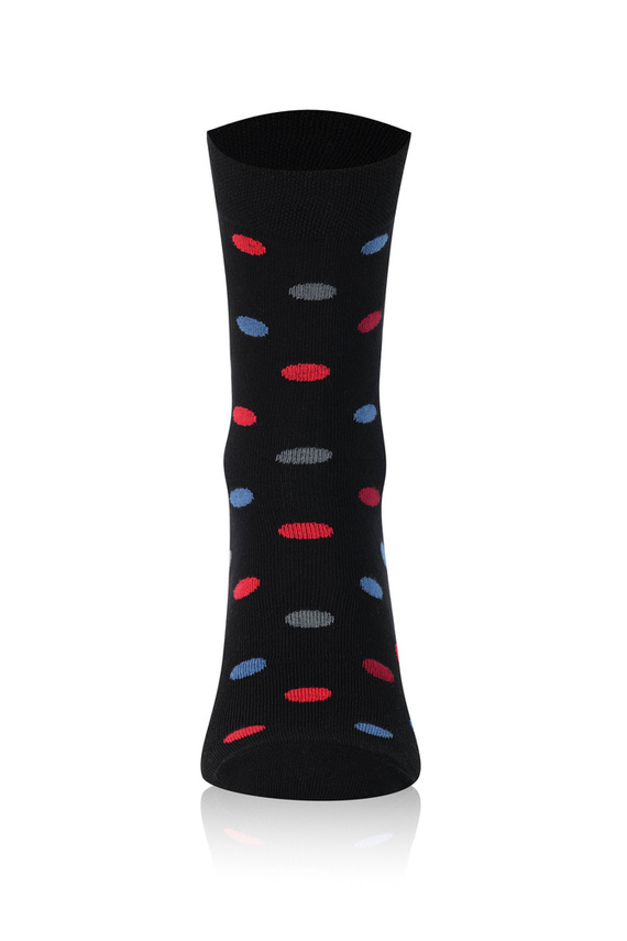 M21 Șosete lungi pentru bărbați Italian Fashion - negru/bordeaux/grafit