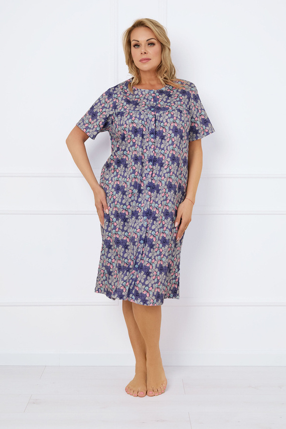 Cămașă de noapte Bonaria, cu mânecă scurtă Italian Fashion - print