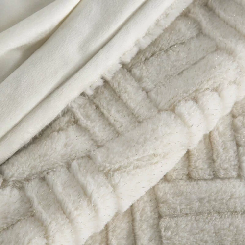 Pătură de Crăciun Blink 3 Eurofirany, crem și auriu