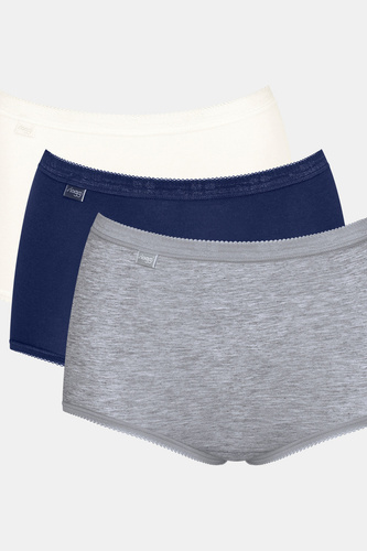 Slip dama Basic+ Maxi C3P Sloggi - V017 gri-bleumarin-ecru