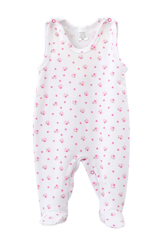 Salopete pentru bebelusi Martex cu flori de bumbac | Haine confortabile pentru bebelusi
