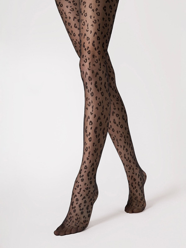 G 6122 Jungle Fiore colanti 20 den - negru