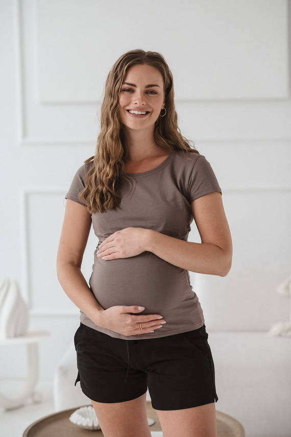 Camasa Milk Bluza de maternitate si alaptare Milk&Love cappuccino