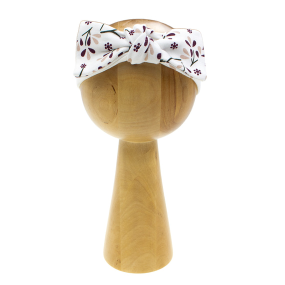 217065 Bentita din bumbac Alisa Nicol cu fundita - model floral