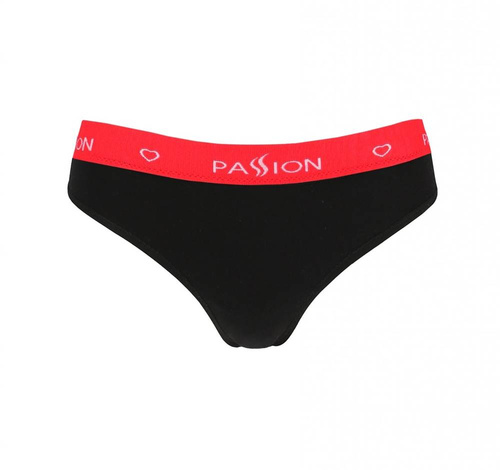 PS009 Stringi damskie Passion czarny/czerwony