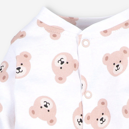 ABN-5356 Baby Bears Nini clovn | Bumbac organic, inchidere cu capse