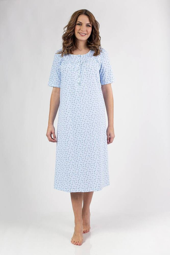 013 Cămașă de noapte Regina - albastră