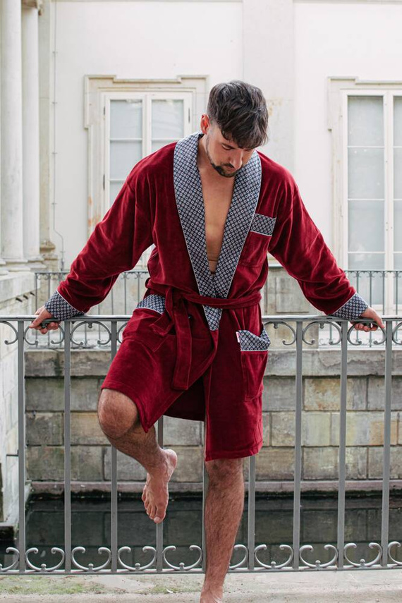 772 Bonjour halat de baie forex pentru bărbați - maro