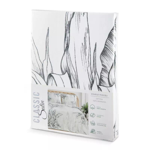 Eurofirany SPRING 104 lenjerie pat 100% bumbac satinat Oeko-Tex
