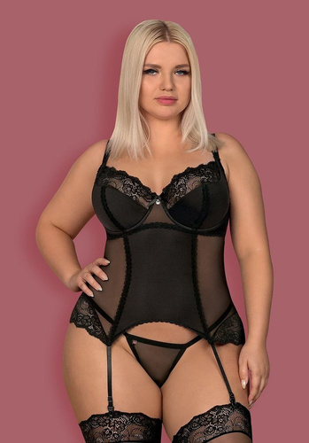 Amallie Corset Gorset Obsessive czarny