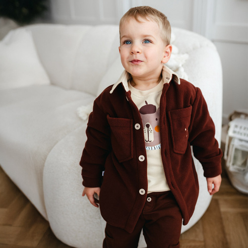 Jachetă din lână Beary Cool Eevi – Chocolate Kids Katana