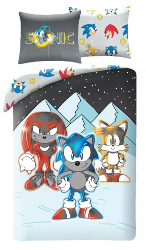 Lenjerie de pat Halantex Sonic 140x200 colorată cu față de pernă 70x90