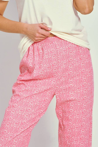 3336 Corni Pijamale dama Taro-crem