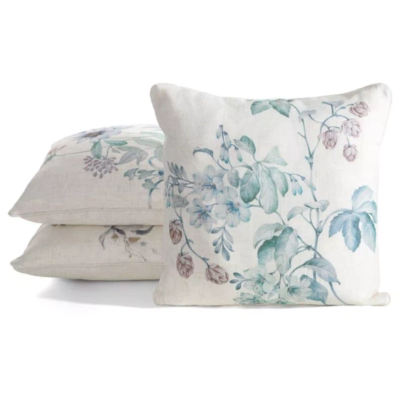 Lenjerie 41 Fata de perna decorativa Eurofirany | Verde natural, model de frunze