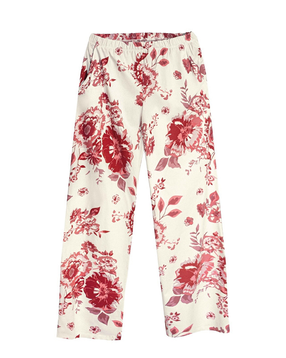 Pijamale damă Mefemi by Nipplex Elara PW83 din bumbac, pantaloni lungi, roz