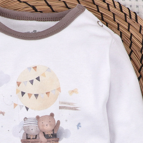 Body Nini 100% Balloon Friends bumbac organic, fabricat în Polonia