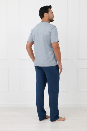 Pijamale bărbați Devon Italian Fashion bumbac pantaloni lungi melanj