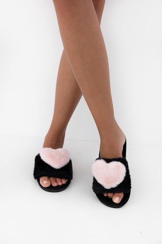 Papuci de damă Heart Sensis - Negri