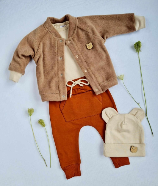 3717P Hanorac din lână Teddy Marija - maro