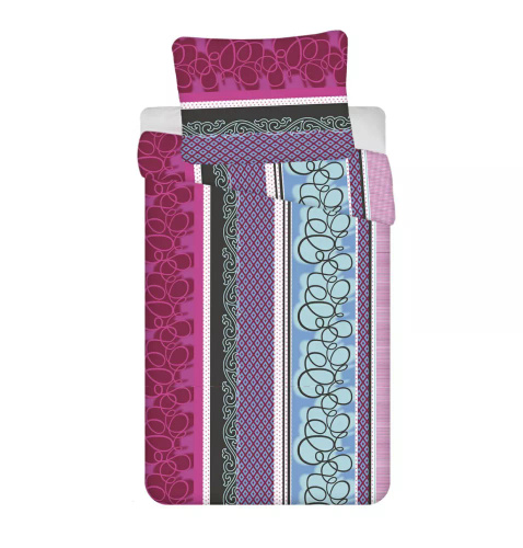 Lenjerie de pat Purple Spin Cotton din Jerry Fabrics roz