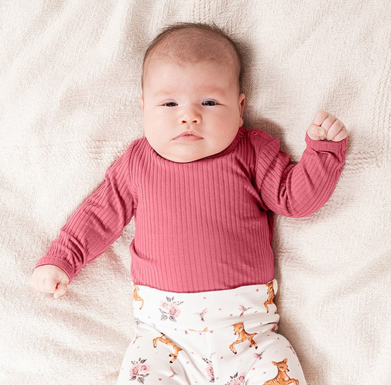 216097 Body pentru bebeluși Lala – Nicol, bumbac, mâneci lungi